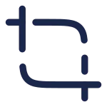 Crop Minimalistic SVG Icon